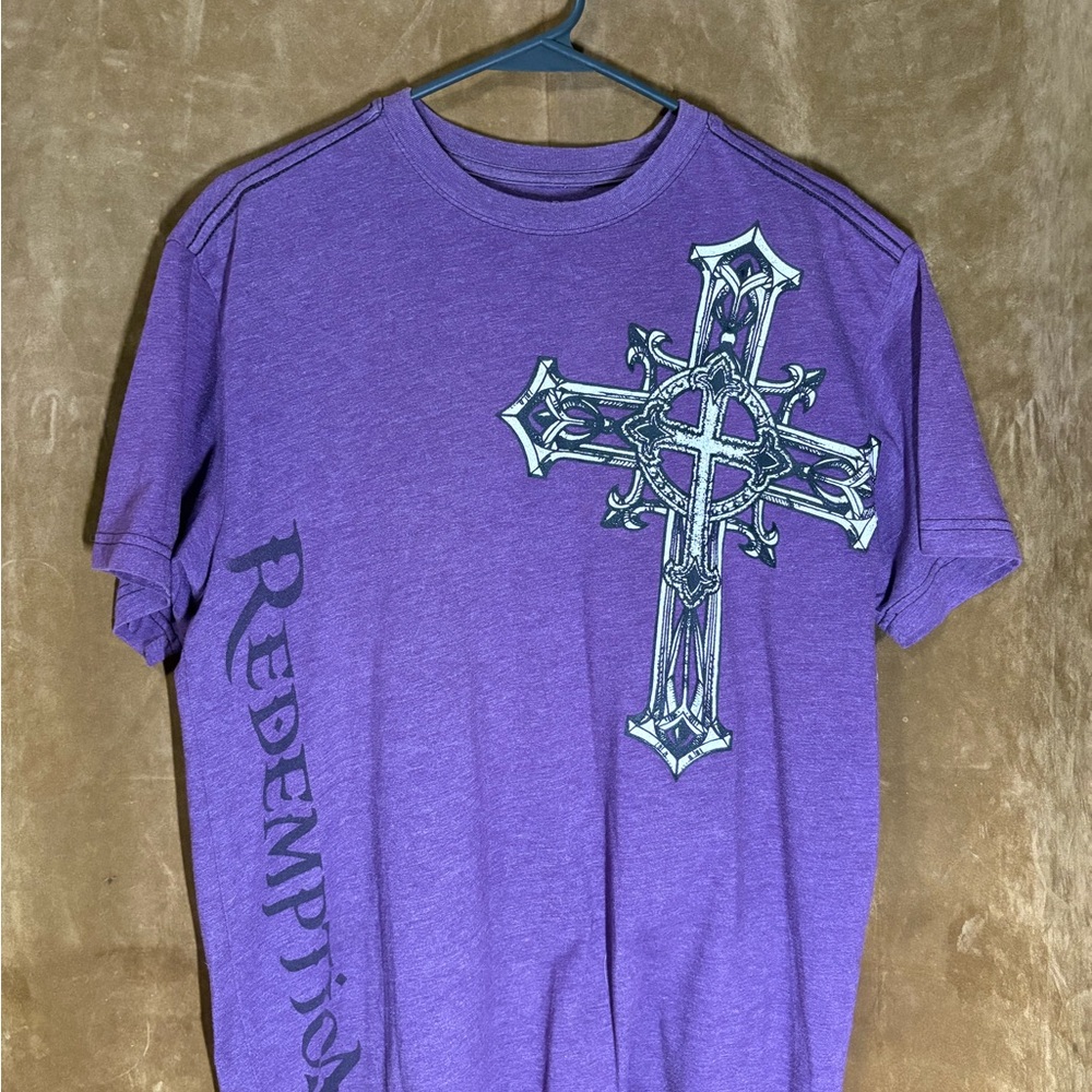 Redemption Purple Cross Graphic Men's Tee